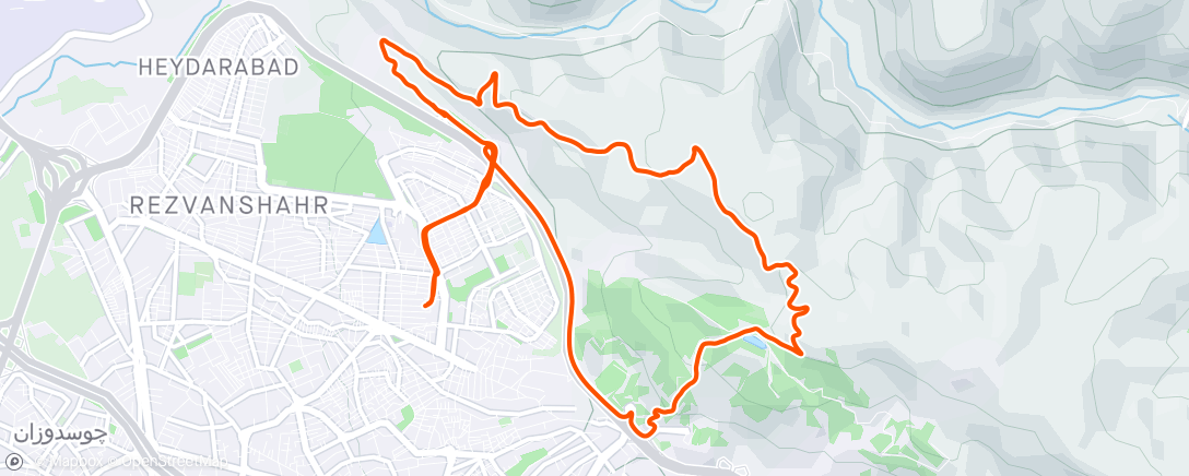 Map of the activity, ⛅ Peyvand, Eynali, Gatar Gayalar
