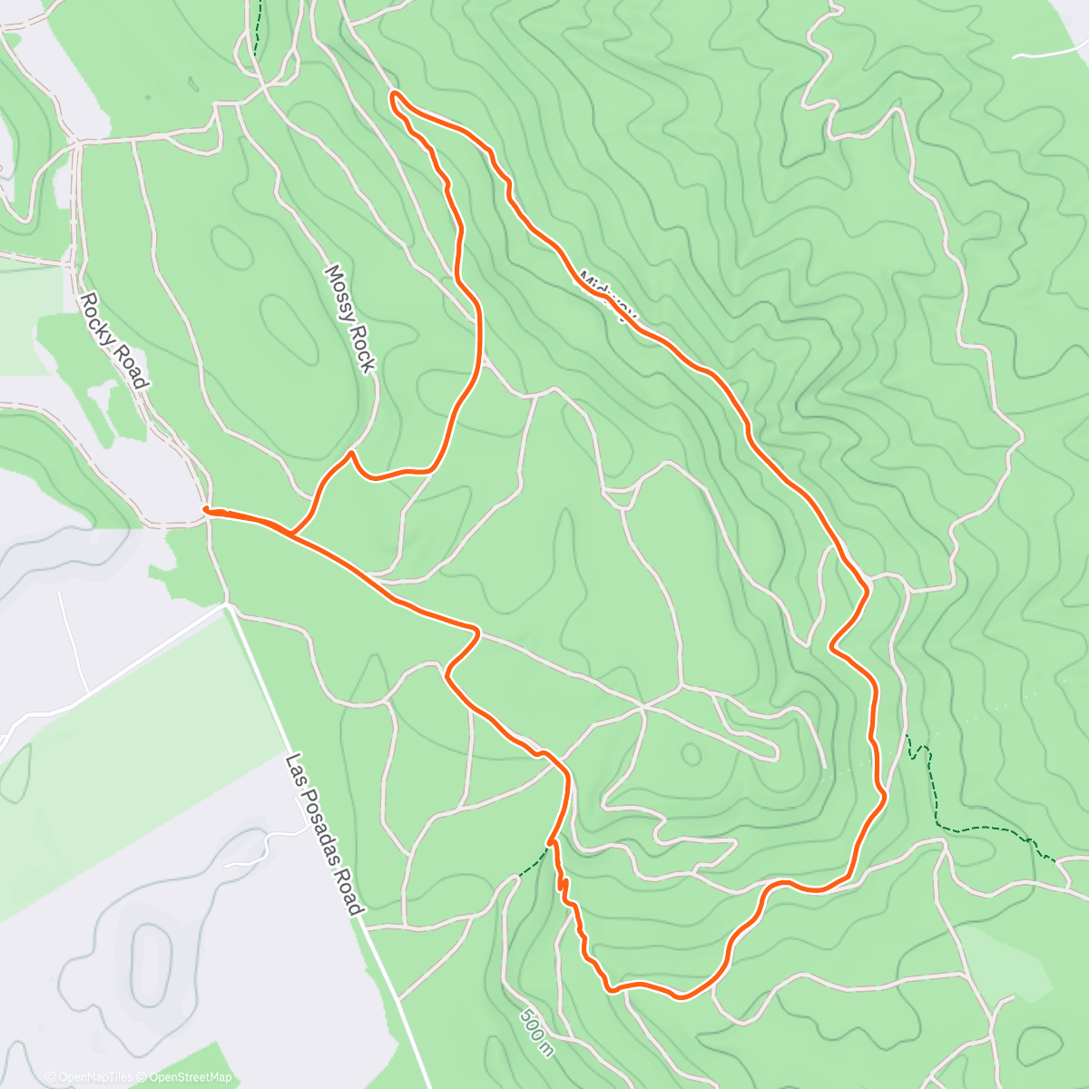 Map of the activity, Morning Mountain Bike Ride