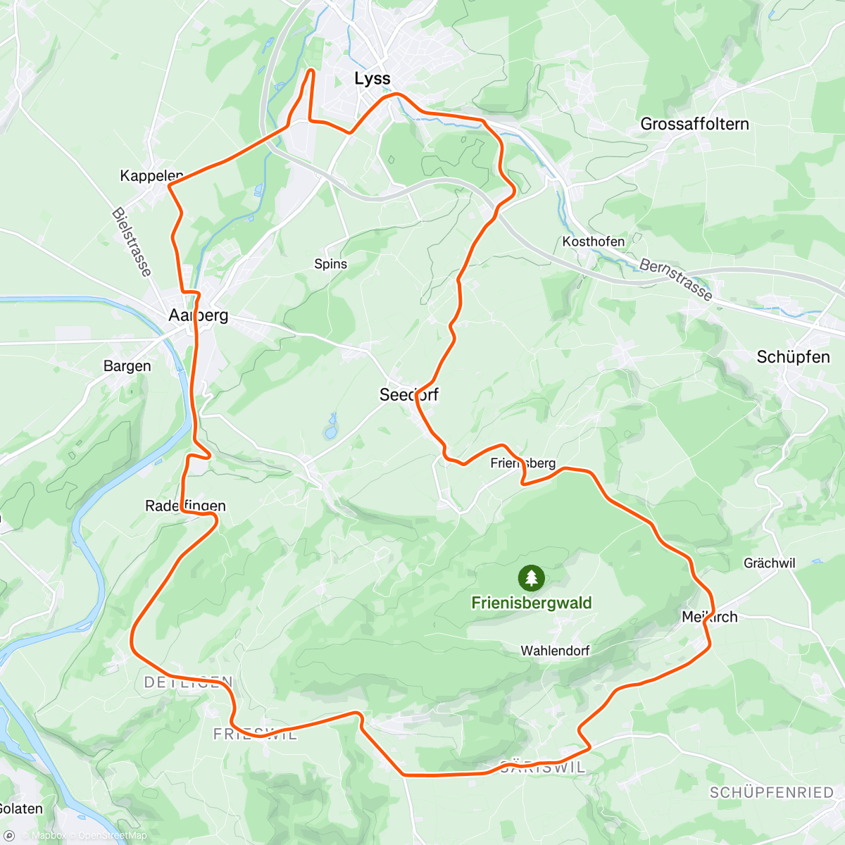 Map of the activity, Berner Rundfahrt 🥵🥵