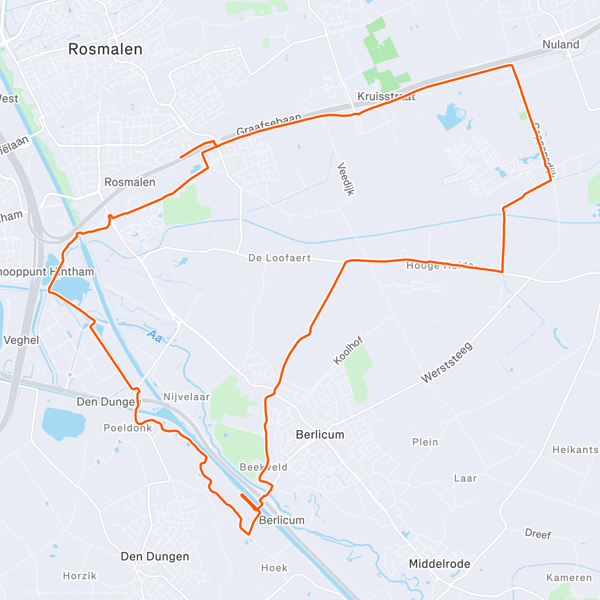 Map of the activity, Duurloop