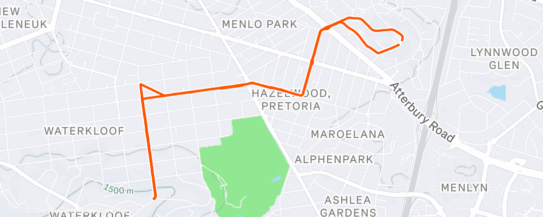 Peta aktivitas, Morning Run