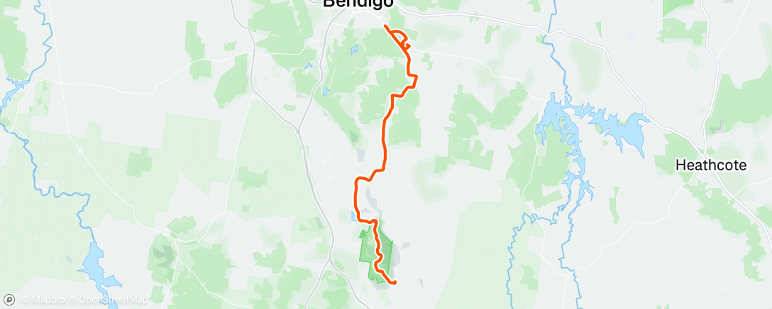 Map of the activity, Morning Ride