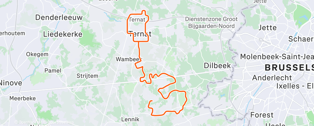Map of the activity, MyWhoosh - Threshold #2