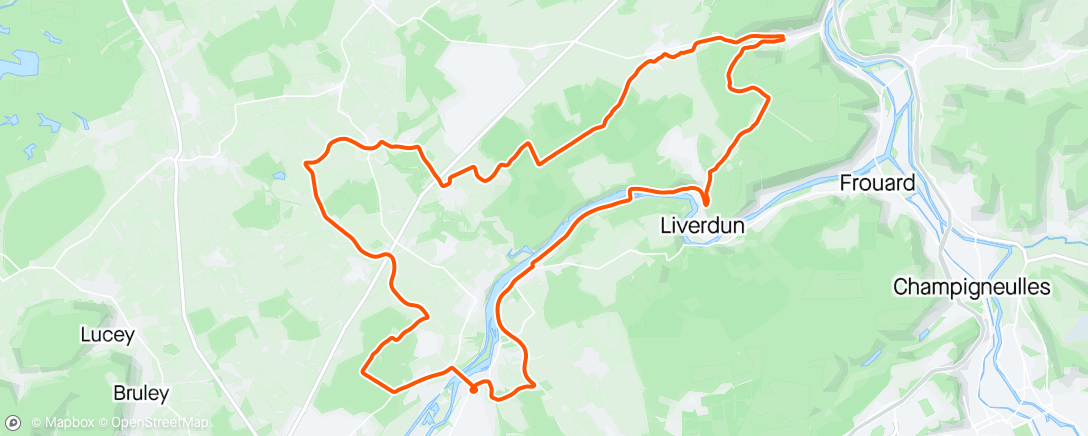 Mapa de la actividad (Sortie VTT le matin)