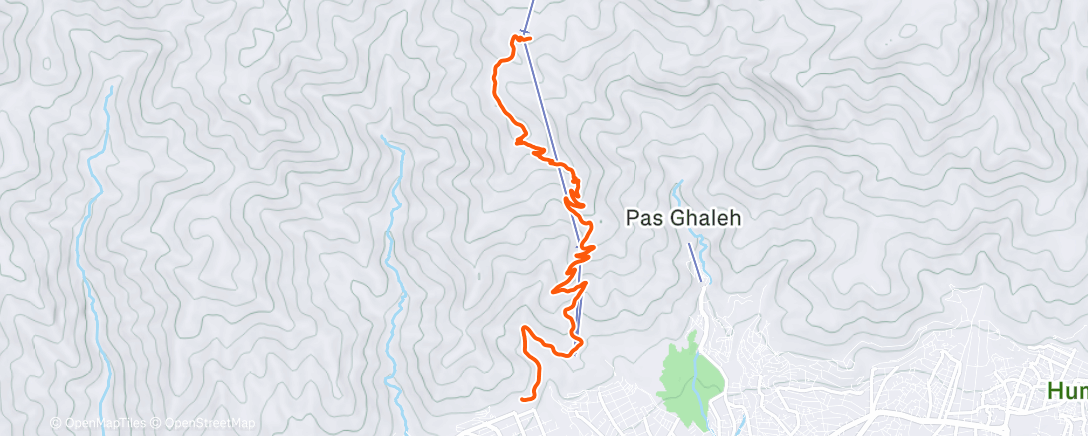 Карта физической активности (از پارکینگ تا ایستگاه پنج)