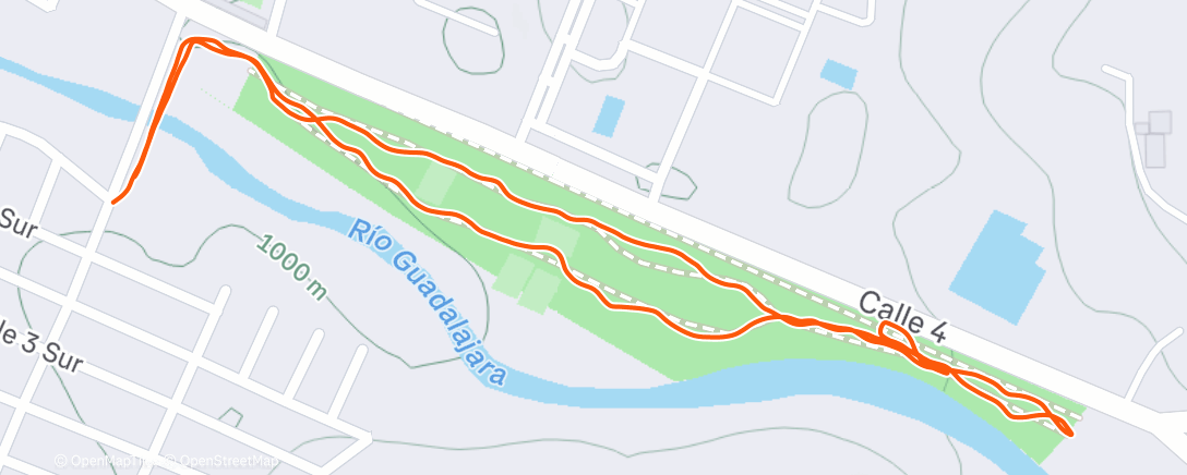 Map of the activity, Morning Walk