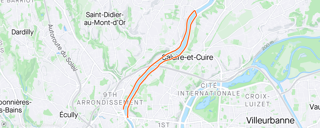 Map of the activity, Footing 1h