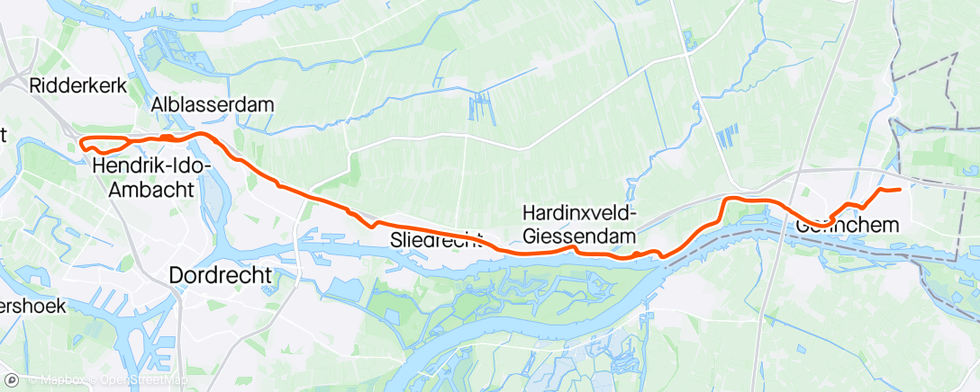 Map of the activity, Rijsoord