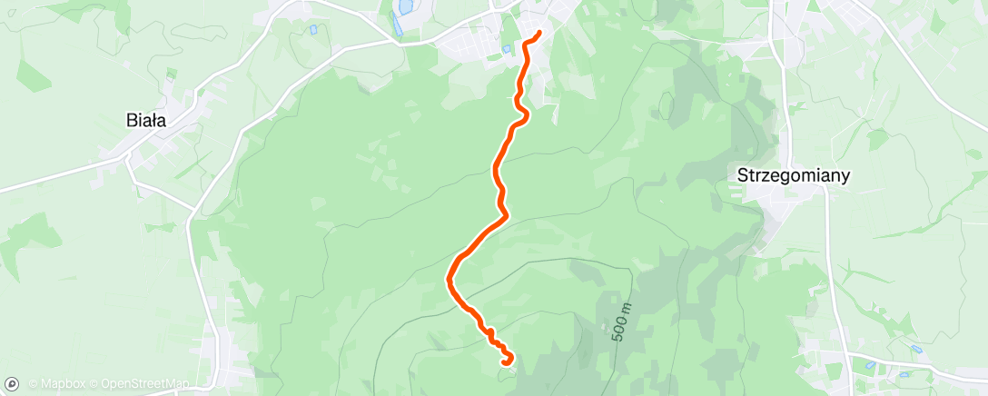 Map of the activity, Lunch Hike