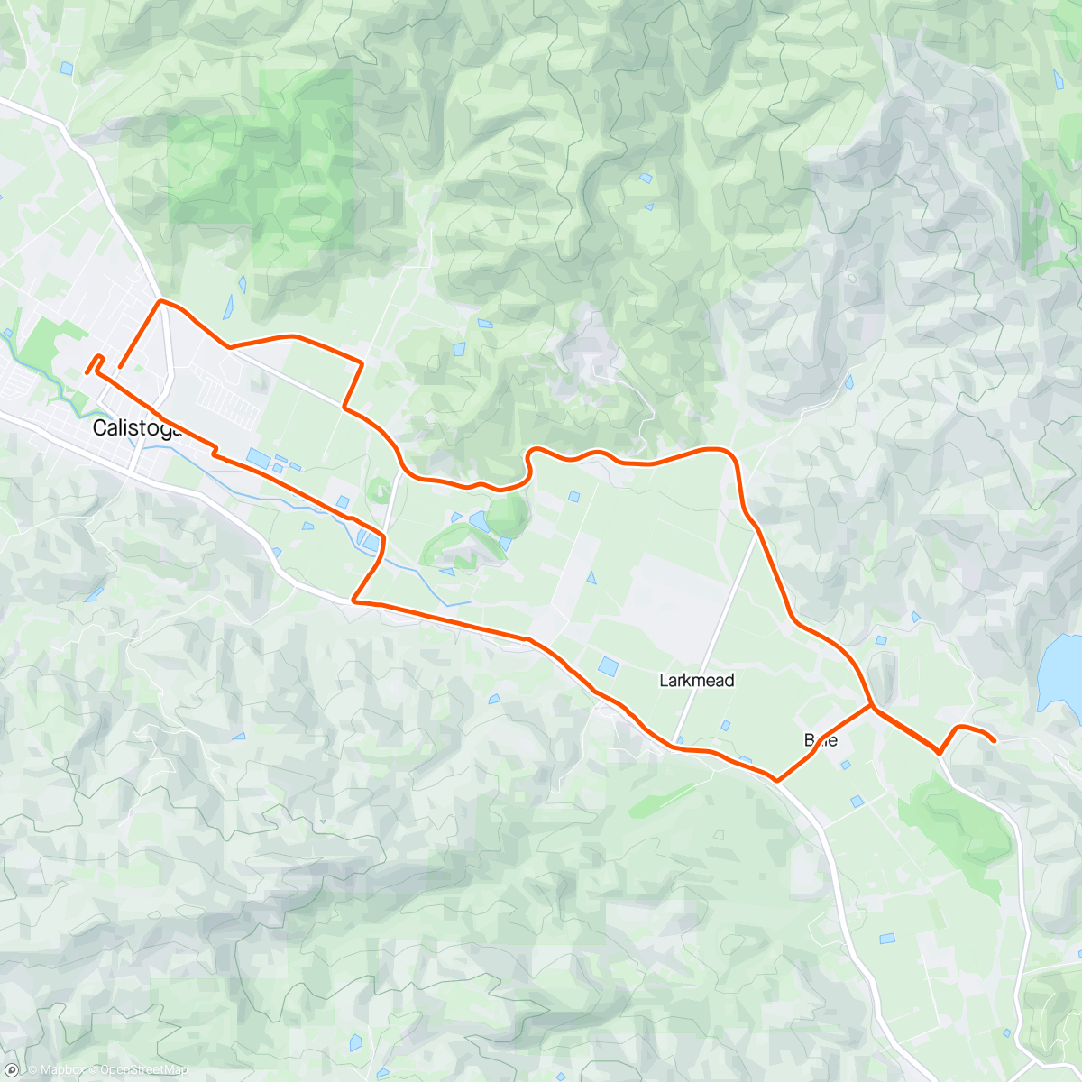 Map of the activity, Quicky on the S&V Trails