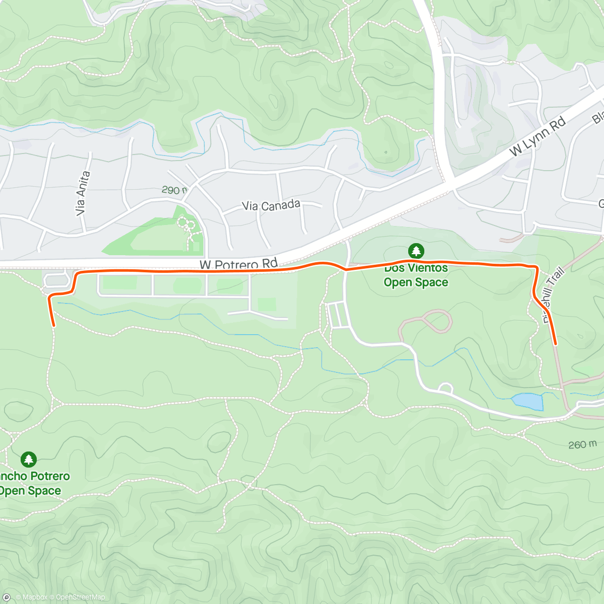 Map of the activity, Missing Mile
