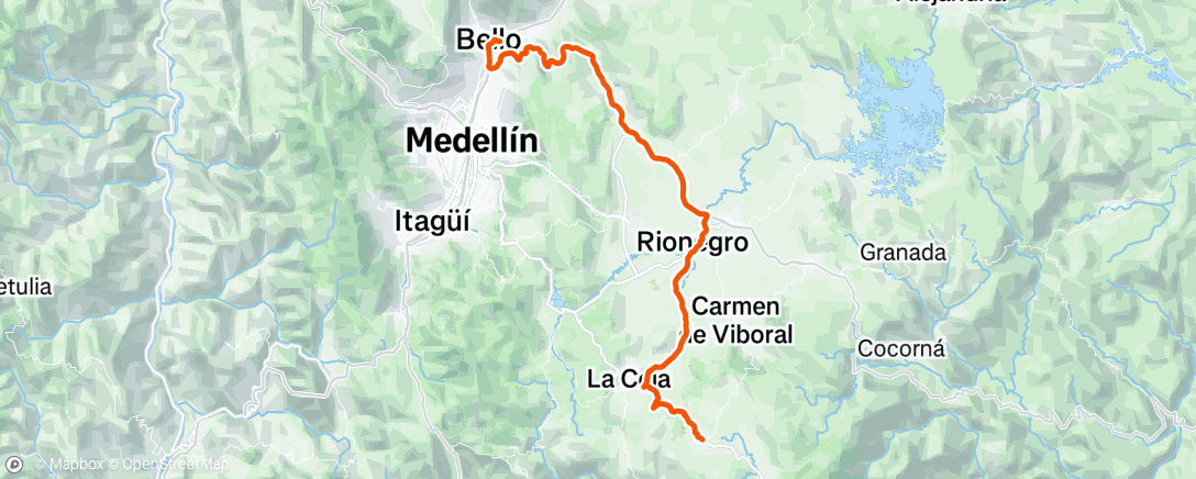 Map of the activity, Vuelta ciclista por la mañana