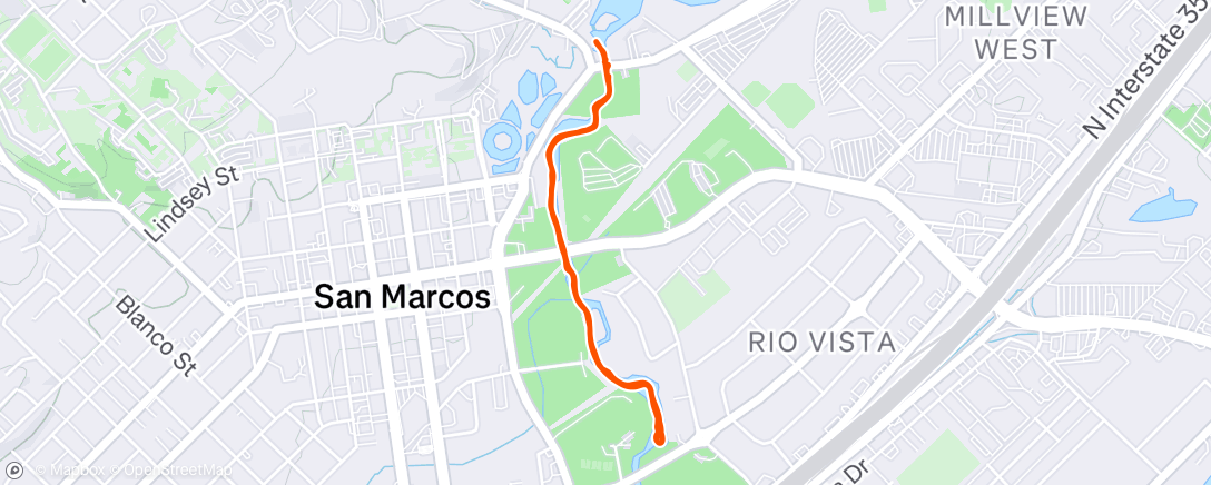 Map of the activity, Morning Stand Up Paddling