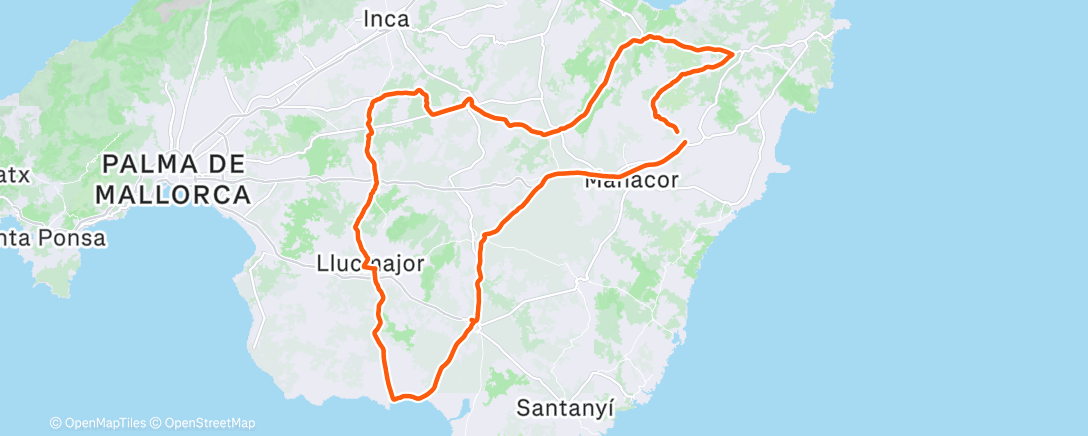 Map of the activity, Say wind