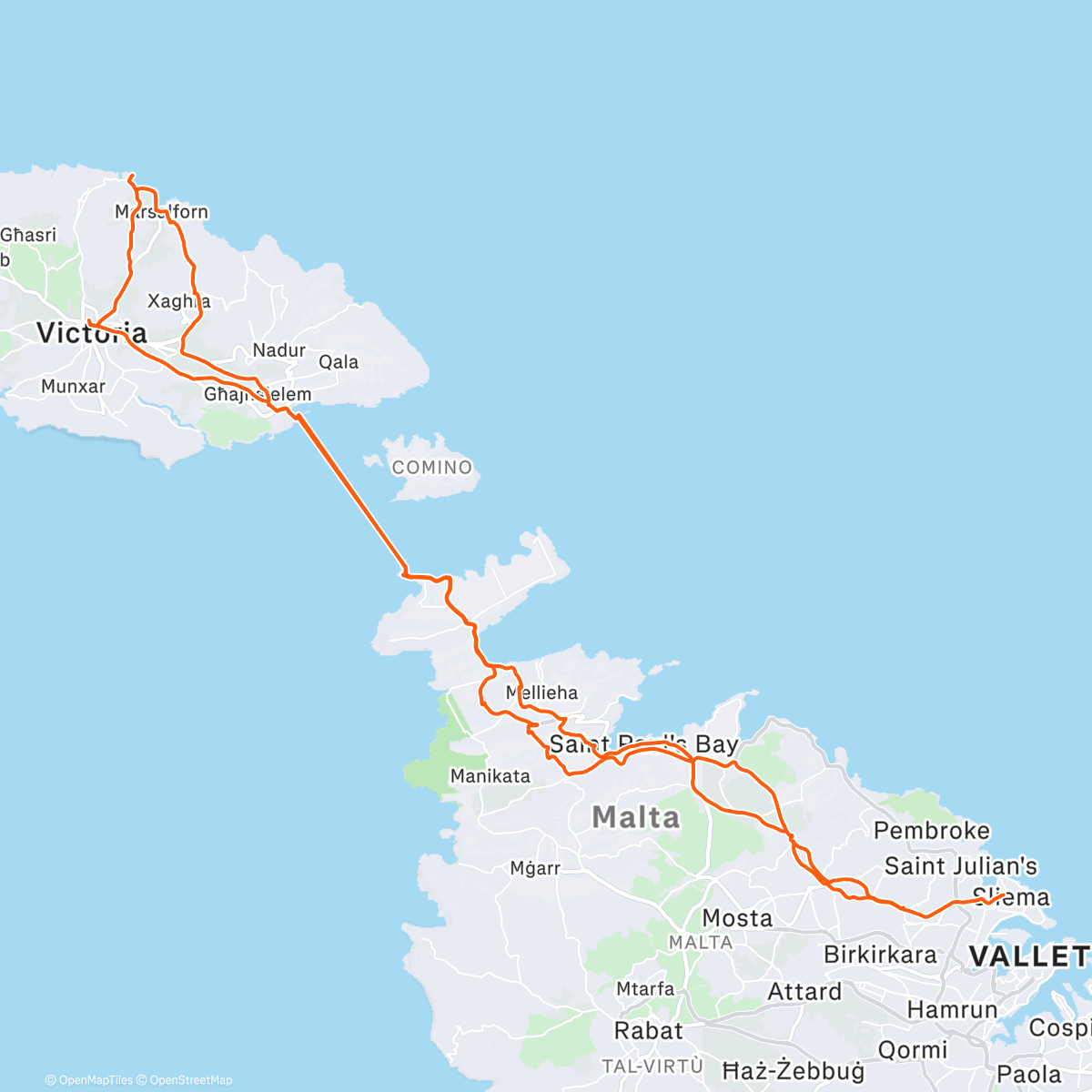 Mapa de la actividad (Morning Mountain Bike Ride)