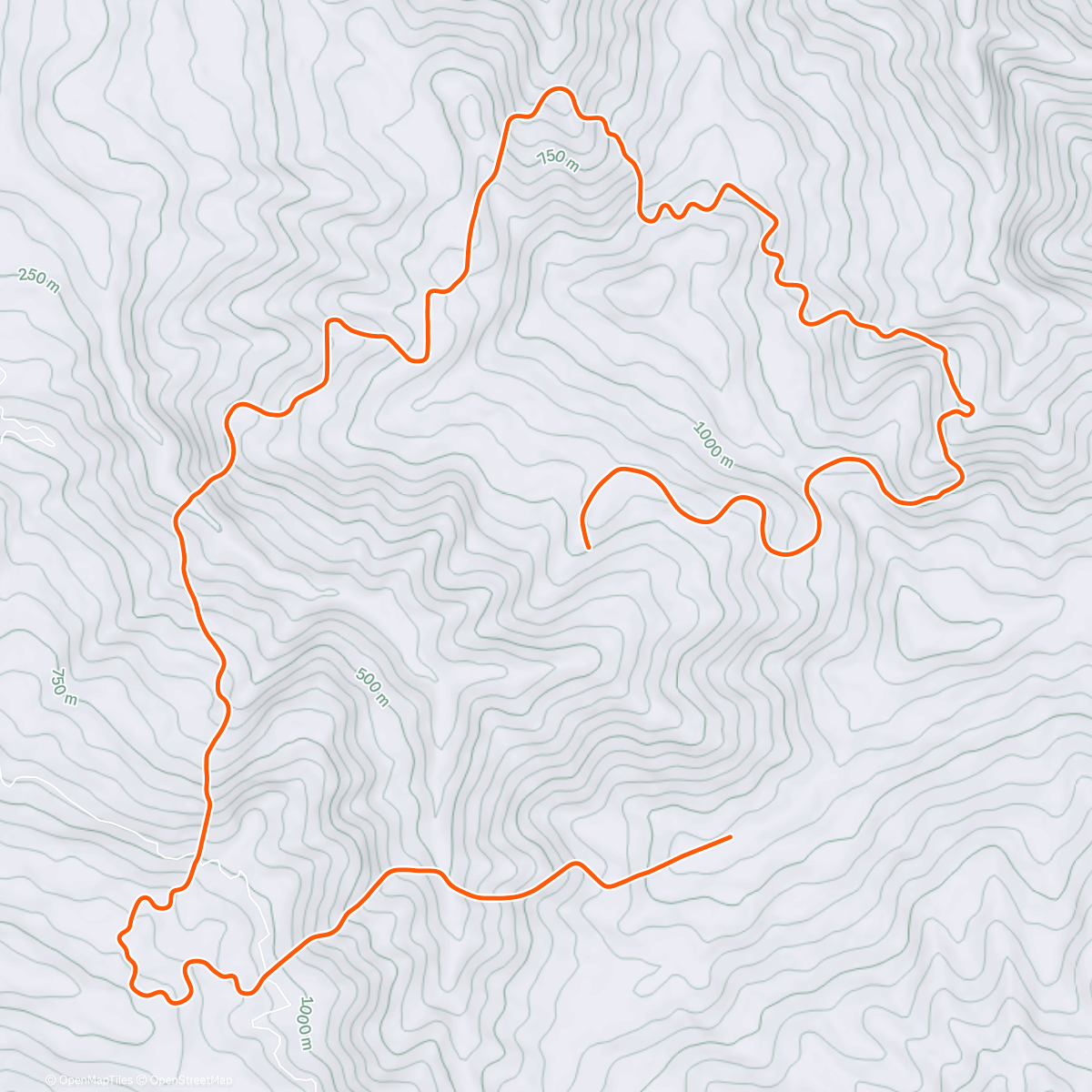 Map of the activity, Zwift - Z1/Z2 [week 6]