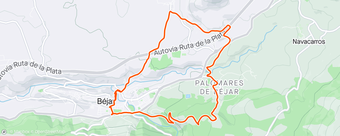 Kaart van de activiteit “Carrera de montaña matutina”