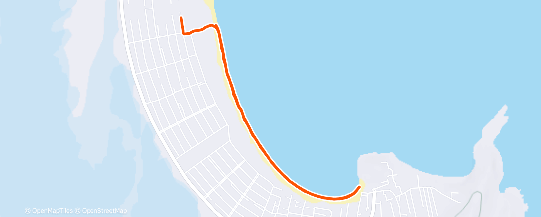 Map of the activity, Afternoon Run