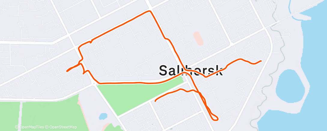 Map of the activity, Afternoon Walk