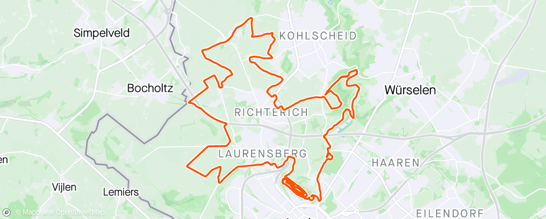 Map of the activity, 3rides Aachen