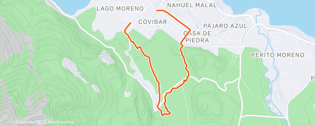 Карта физической активности (Carrera vespertina)