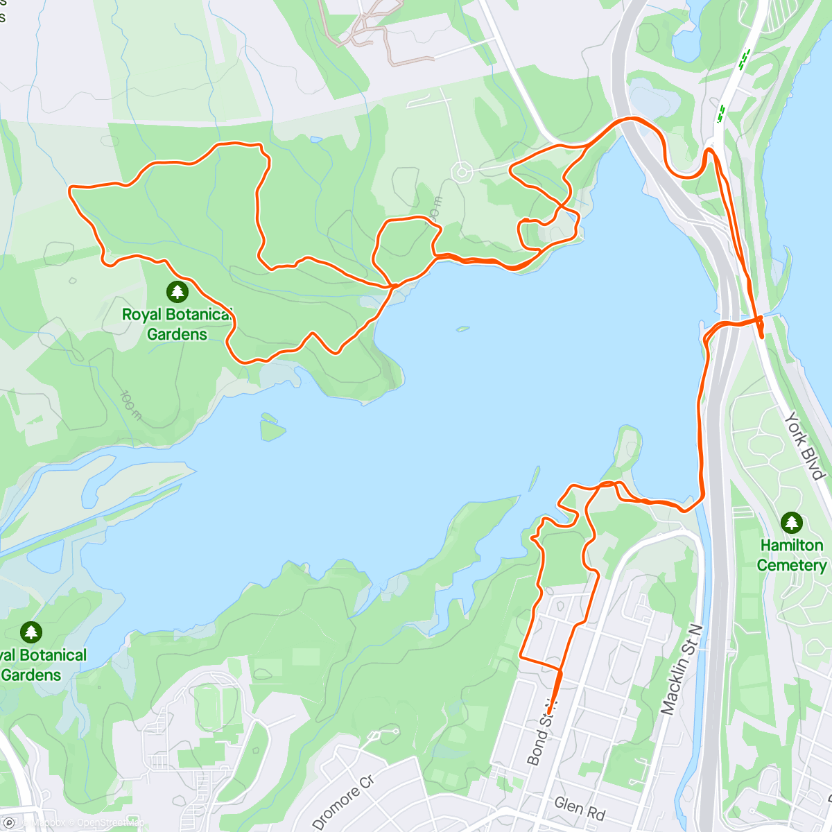 Map of the activity, North Shore
