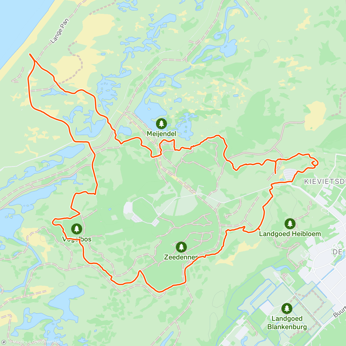 Carte de l'activité Namiddagwandeling