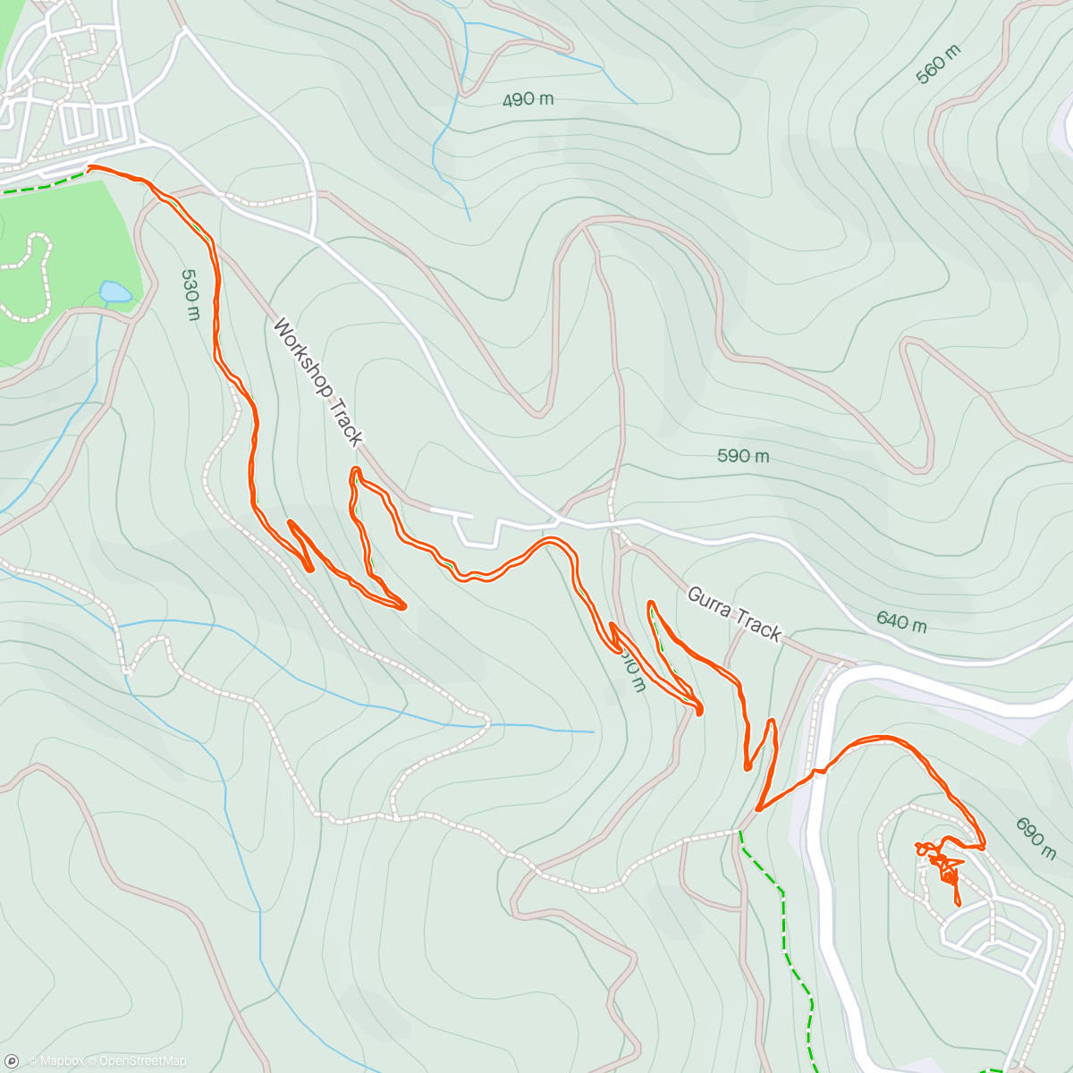 Map of the activity, Mt Lofty Hike