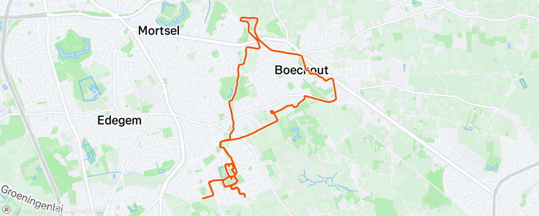 Map of the activity, Ochtendloop