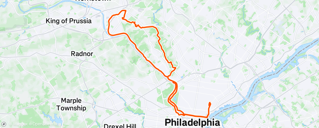 Map of the activity, Morning Ride