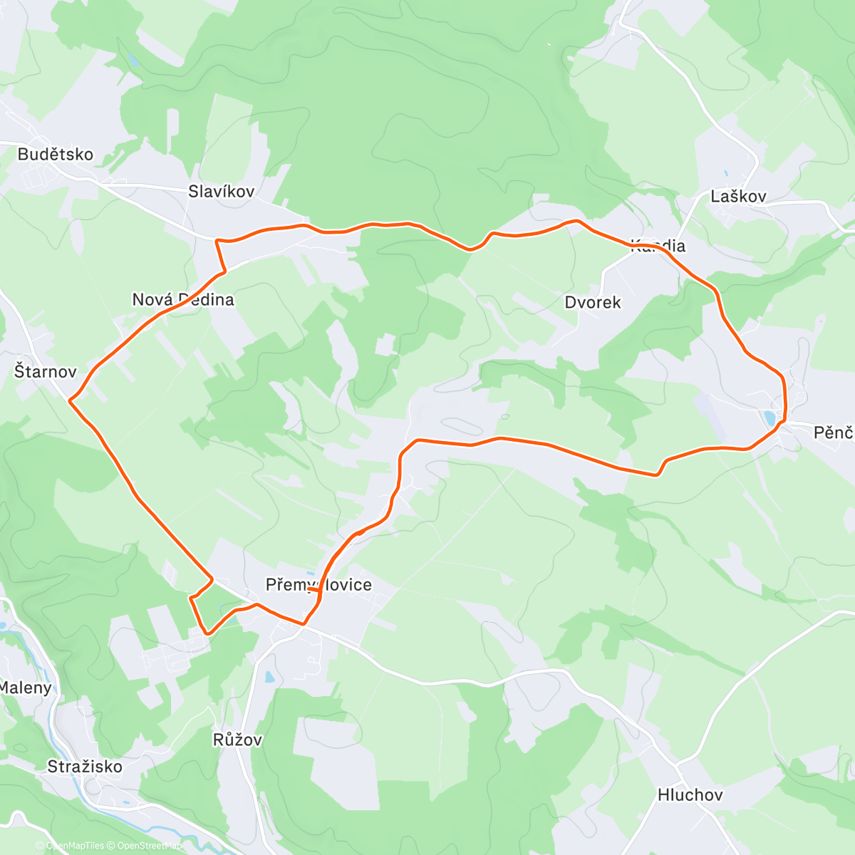 Карта физической активности (Morning Run)