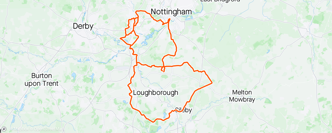 Map of the activity, Charnwood Spring Audax 💯