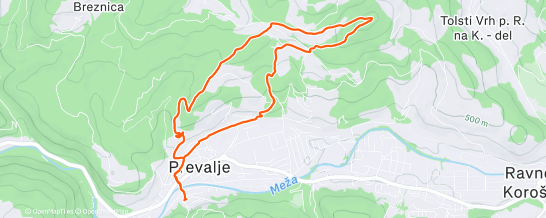 Карта физической активности (Brinjeva z Hončijo)