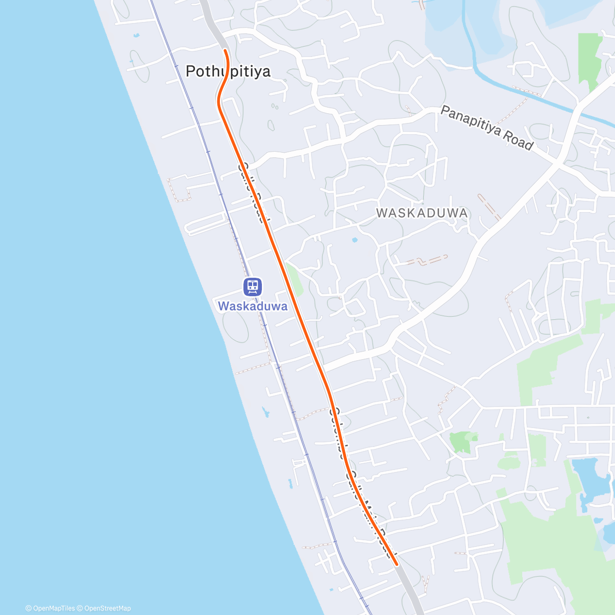 Map of the activity, ROUVY - Warm up - Bentota | Sri Lanka