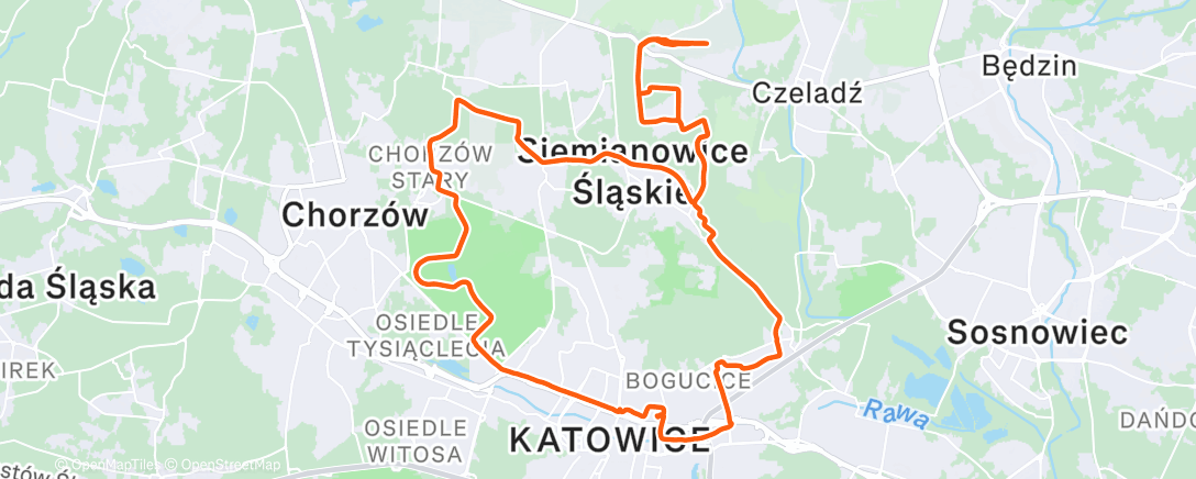 Карта физической активности (Morning Ride)