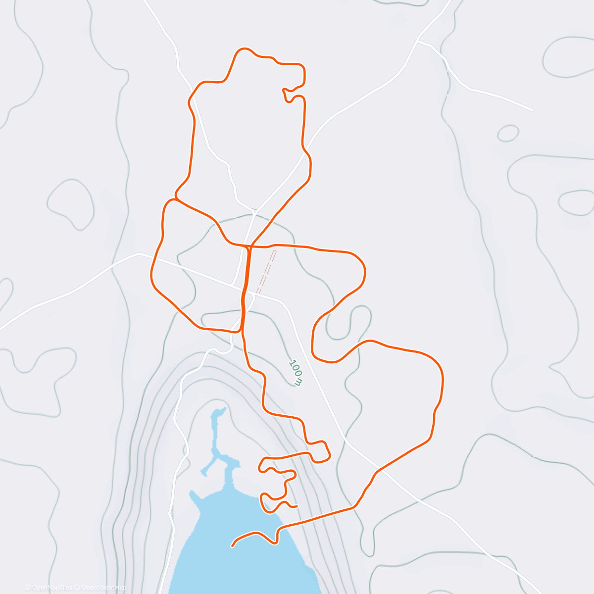 Map of the activity, Zwift - Neon After Party in Makuri Islands
