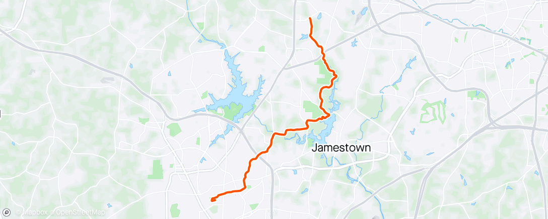 Map of the activity, Mother's Day Ride (at motherly pace)