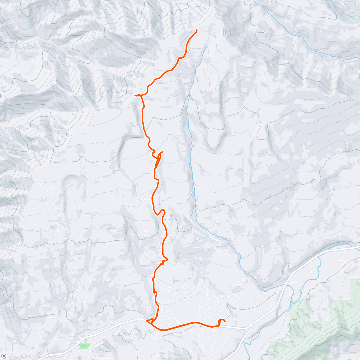 Map of the activity, Baldy Mtn:  Recovery day/exploration