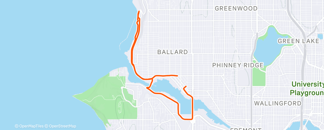 Map of the activity, Change of scenery