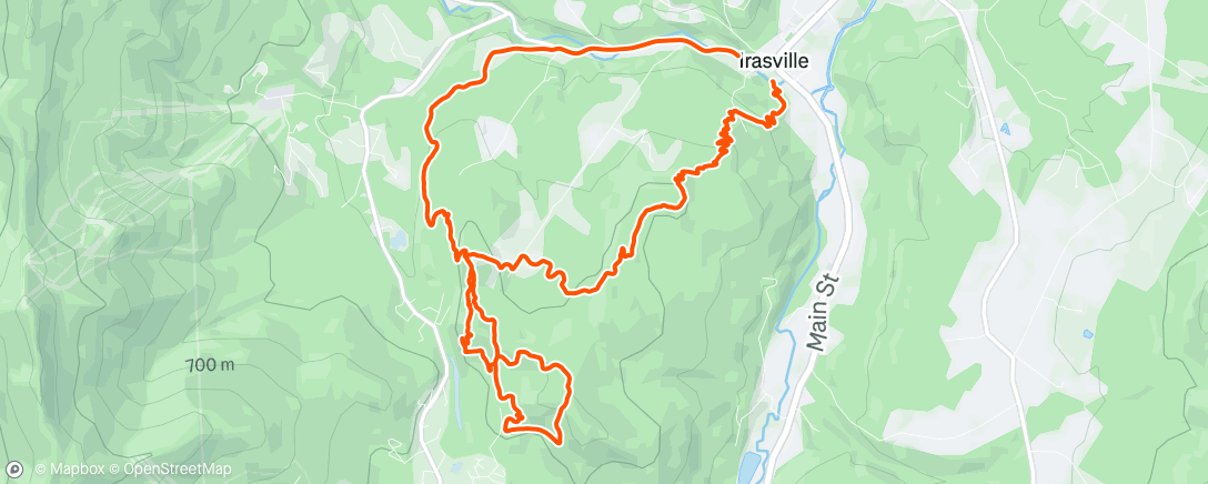 Carte de l'activité Afternoon Trail Run