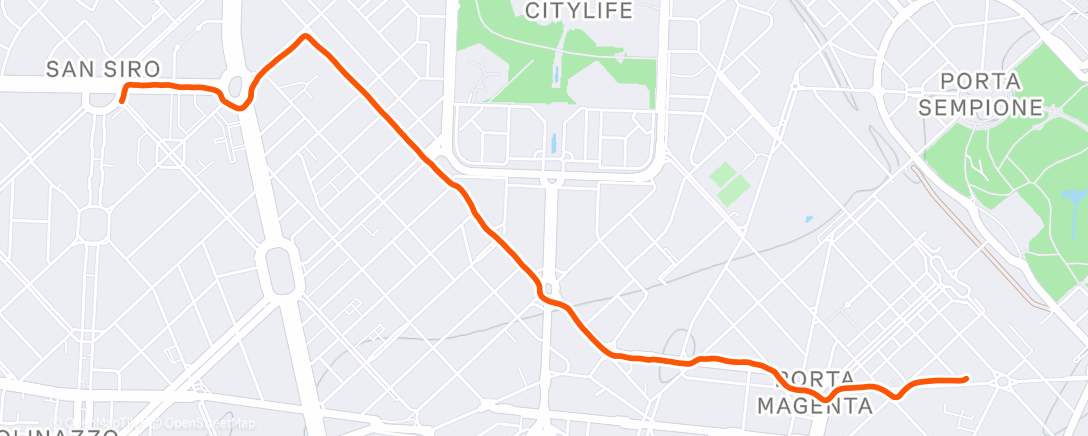 アクティビティ「Lunch Run」の地図