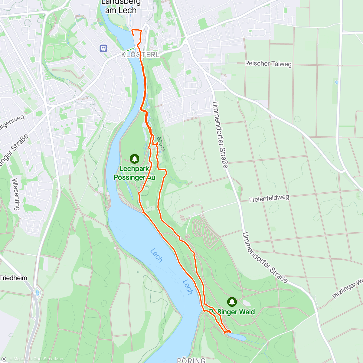 Map of the activity, Herzensmenschen Umzugs Spaziergang in der neuen Heimat Landsberg am Lech traumhaft …