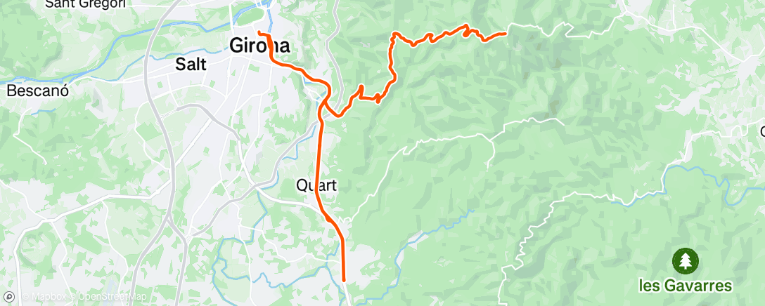 Map of the activity, Morning Ride