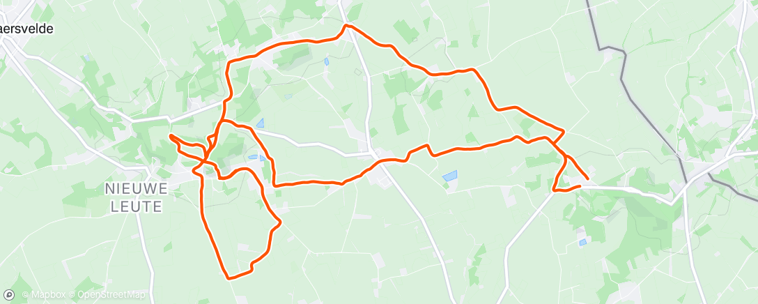 Map of the activity, Course à pied le matin