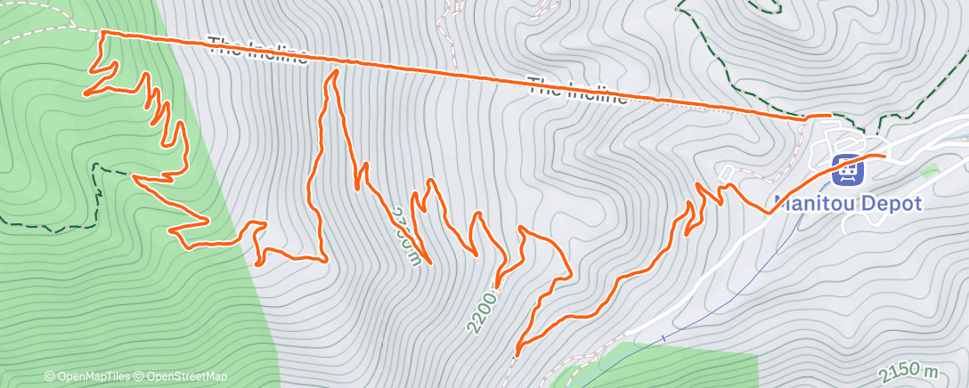 Map of the activity, Lunch Hike