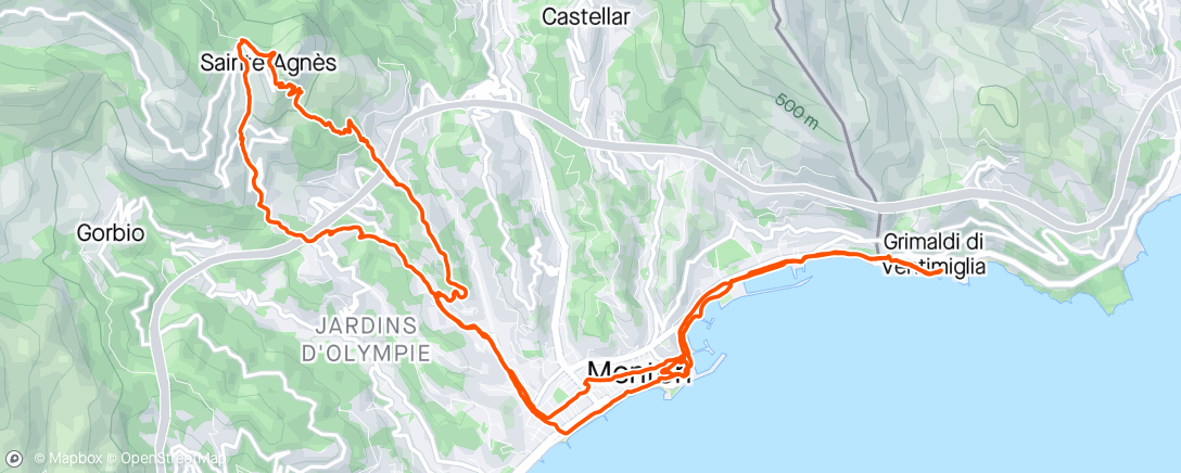 Map of the activity, St. Agnes og litt Italia