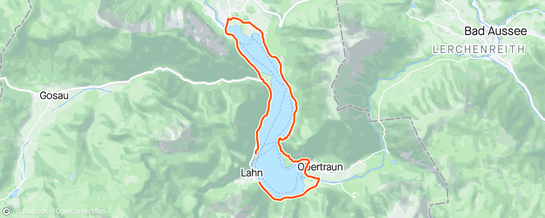 アクティビティ「Hallstatt Halbmarathon」の地図
