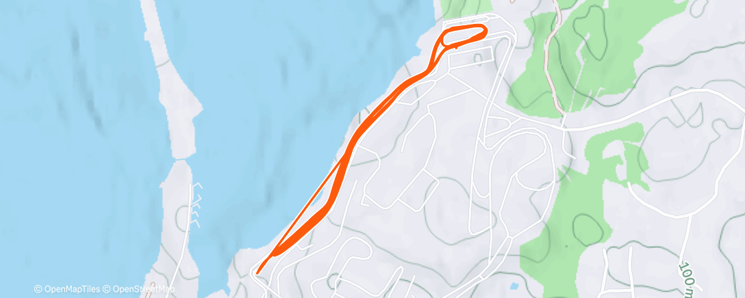 Map of the activity, Северный лыжный заезд (вечер)