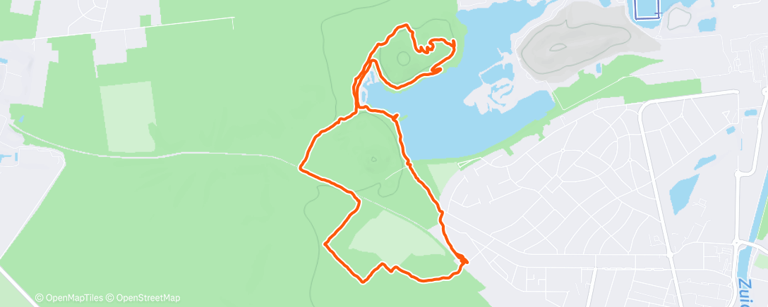 Map of the activity, Namiddagwandeling