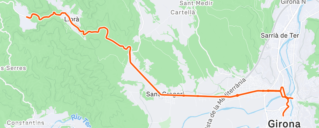 Карта физической активности (Morning Ride)